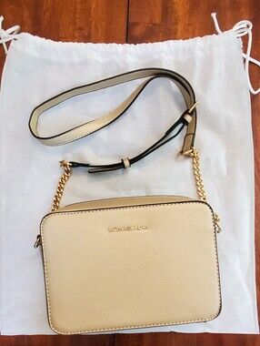 Micheal Kors Gold Cross Body Bag